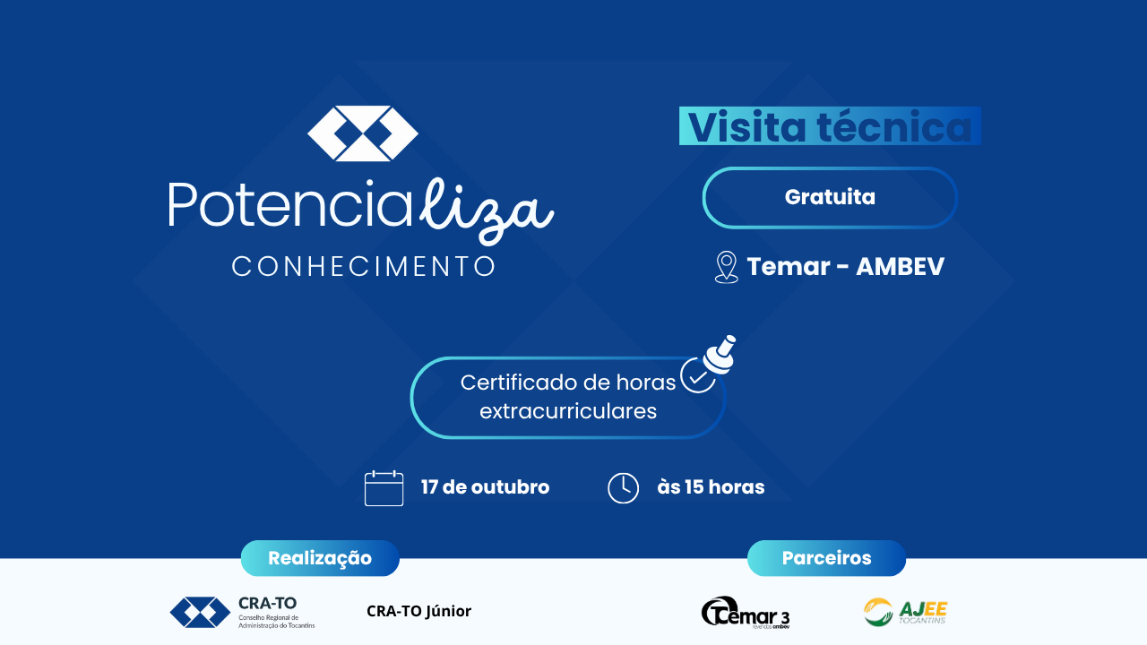 Visita Técnica na Temar – Projeto “Potencializa Conhecimento” – CRA-TO Júnior