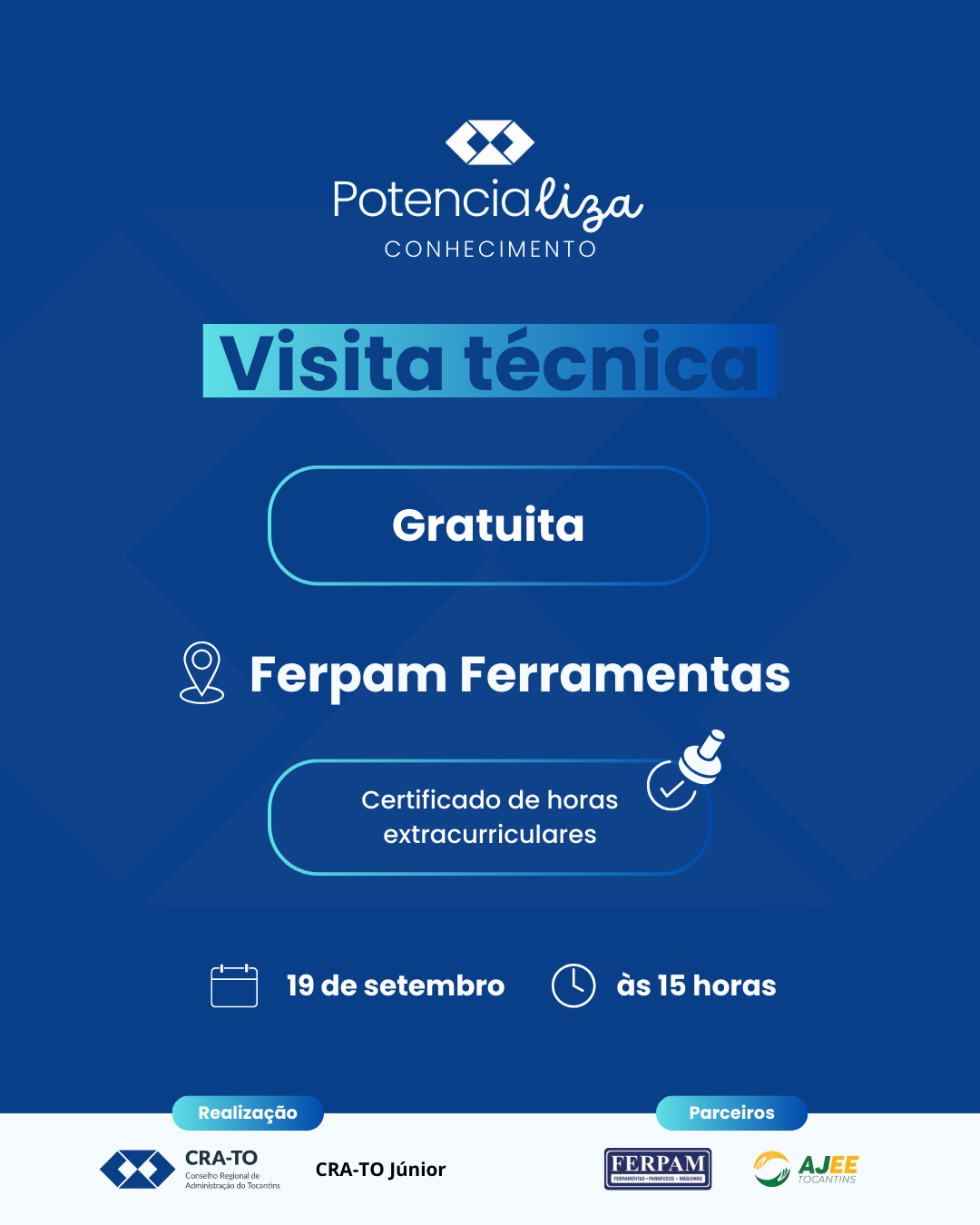 Visita Técnica – Projeto “Potencializa Conhecimento” – CRA-TO Júnior