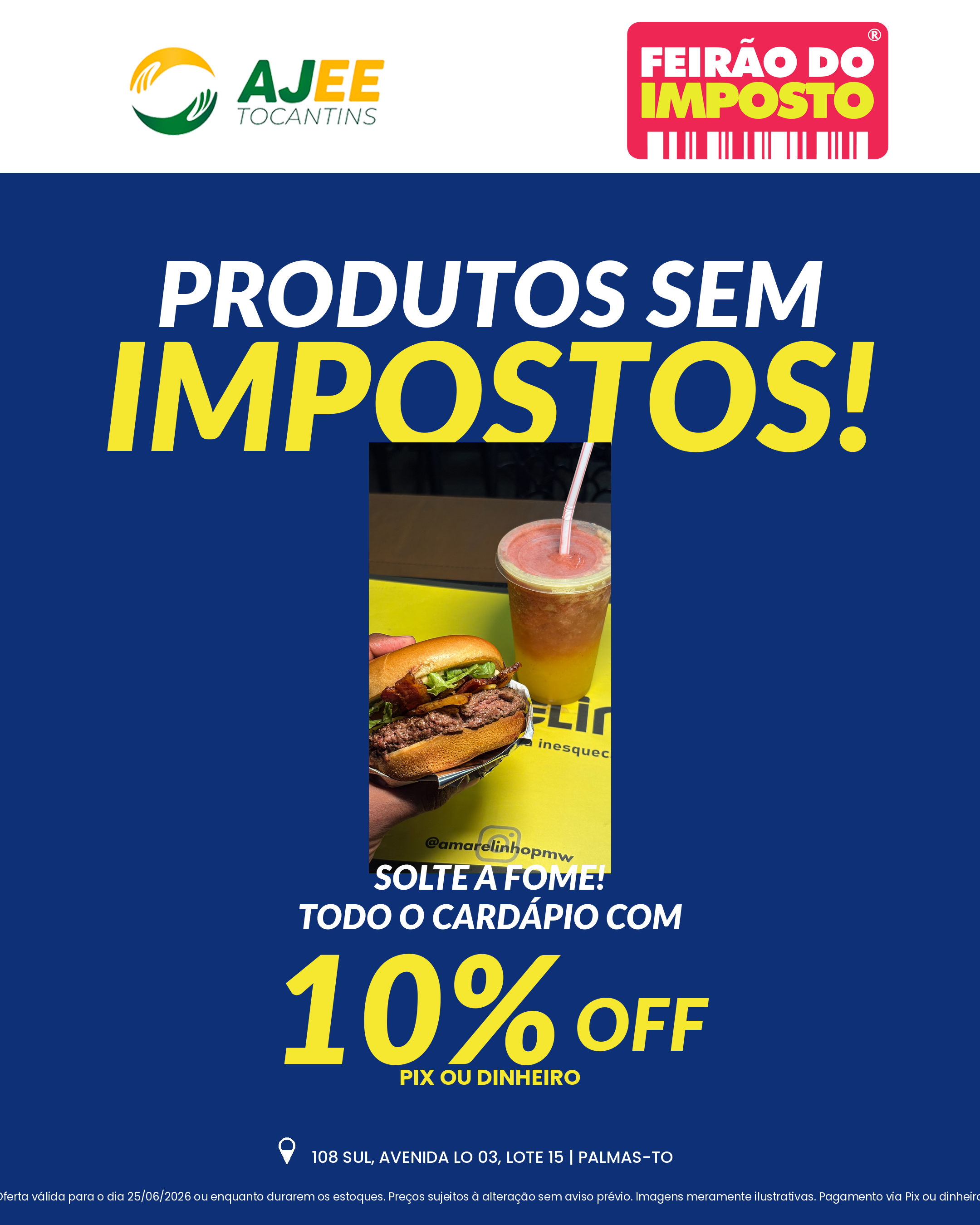 AMARELINHO (HAMBURGUERIA) - 108 SUL AV LO3 LOTE 15